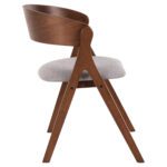 ΚΑΡΕΚΛΑ NEKKER HM9739.01 RUBBERWOOD ΣΕ ΚΑΡΥΔΙ-ΓΚΡΙ ΥΦΑΣΜΑ ΚΑΘΙΣΜΑ 56x55x78Yεκ. - Image 4