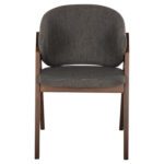 ΚΑΡΕΚΛΑ HANA HM9746.02 RUBBERWOOD ΣΕ ΚΑΡΥΔΙ ΧΡΩΜΑ-ΓΚΡΙ ΥΦΑΣΜΑ 55x60x84Yεκ. - Image 3