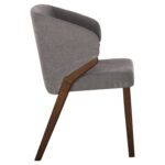ΚΑΡΕΚΛΑ RADDER HM9749 RUBBERWOOD ΣΕ ΚΑΡΥΔΙ-ΓΚΡΙ ΥΦΑΣΜΑ 50x53x77Υεκ. - Image 4