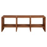 ΚΟΝΣΟΛΑ NYA HM9831 ΜΑΣΙΦ ΞΥΛΟ TEAK ΣΕ ΦΥΣΙΚΟ ΧΡΩΜΑ 130x29,5x46Υ εκ. - Image 3