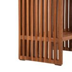 ΚΟΝΣΟΛΑ NYA HM9831 ΜΑΣΙΦ ΞΥΛΟ TEAK ΣΕ ΦΥΣΙΚΟ ΧΡΩΜΑ 130x29,5x46Υ εκ. - Image 4
