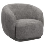 ΠΟΛΥΘΡΟΝΑ KARPEN HM9600.01 ΓΚΡΙ ΜΠΟΥΚΛΕ ΥΦΑΣΜΑ 93x87x78Υ εκ.