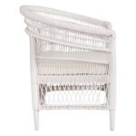 ΠΟΛΥΘΡΟΝΑ MALAWI HM9635.02 ΞΥΛΟ ΜΑΟΝΙ ΜΕ RATTAN ΛΕΥΚΟ-ΛΕΥΚΟ ΜΑΞΙΛΑΡΙ 80x70x86Υεκ. - Image 4