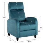 ΠΟΛΥΘΡΟΝΑ RELAX HIBER HM9782.06 ΜΕΝΤΑ ΒΕΛΟΥΔΟ 67,5x90x104Υ εκ. - Image 2