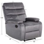 ΠΟΛΥΘΡΟΝΑ RELAX YASUMU HM9783.01 ΓΚΡΙ ΒΕΛΟΥΔΟ 80x93x100Υεκ. - Image 2