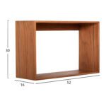 ΡΑΦΙΕΡΑ CHENGIS HM9830 3ΤΜΧ ΞΥΛΟ TEAK ΣΕ ΦΥΣΙΚΟ ΧΡΩΜΑ 60x20x38Υεκ - Image 4