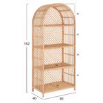 ΒΙΒΛΙΟΘΗΚΗ HM9552 ΑΠΟ ΦΥΣΙΚΟ RATTAN ΣΕ ΦΥΣΙΚΟ ΧΡΩΜΑ 80x40x182Υεκ. - Image 2