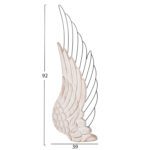 ΔΙΑΚΟΣΜΗΤΙΚΟ ΤΟΙΧΟΥ ΦΤΕΡΑ HM4223 MDF ΣΕ ΛΕΥΚΟ-ΜΑΥΡΟ ΜΕΤΑΛΛΟ 39x1,5x92Υ εκ. - Image 2