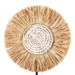 ΕΠΙΤΡΑΠΕΖΙΟ ΔΙΑΚΟΣΜΗΤΙΚΟ HM4224 ΙΝΕΣ RAFFIA ΣΕ ΦΥΣΙΚΟ-ΜΑΥΡΗ ΞΥΛΙΝΗ ΒΑΣΗ 18x9x43Υεκ. - Image 4