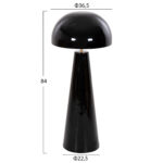 ΦΩΤΙΣΤΙΚΟ ΔΑΠΕΔΟΥ SMUSH HM4257.04 ΜΕΤΑΛΛΟ ΜΑΥΡΟ-ΡΥΘΜΙΖΟΜΕΝΟ ΚΑΠΕΛΟ Φ36,5x84Υεκ - Image 2