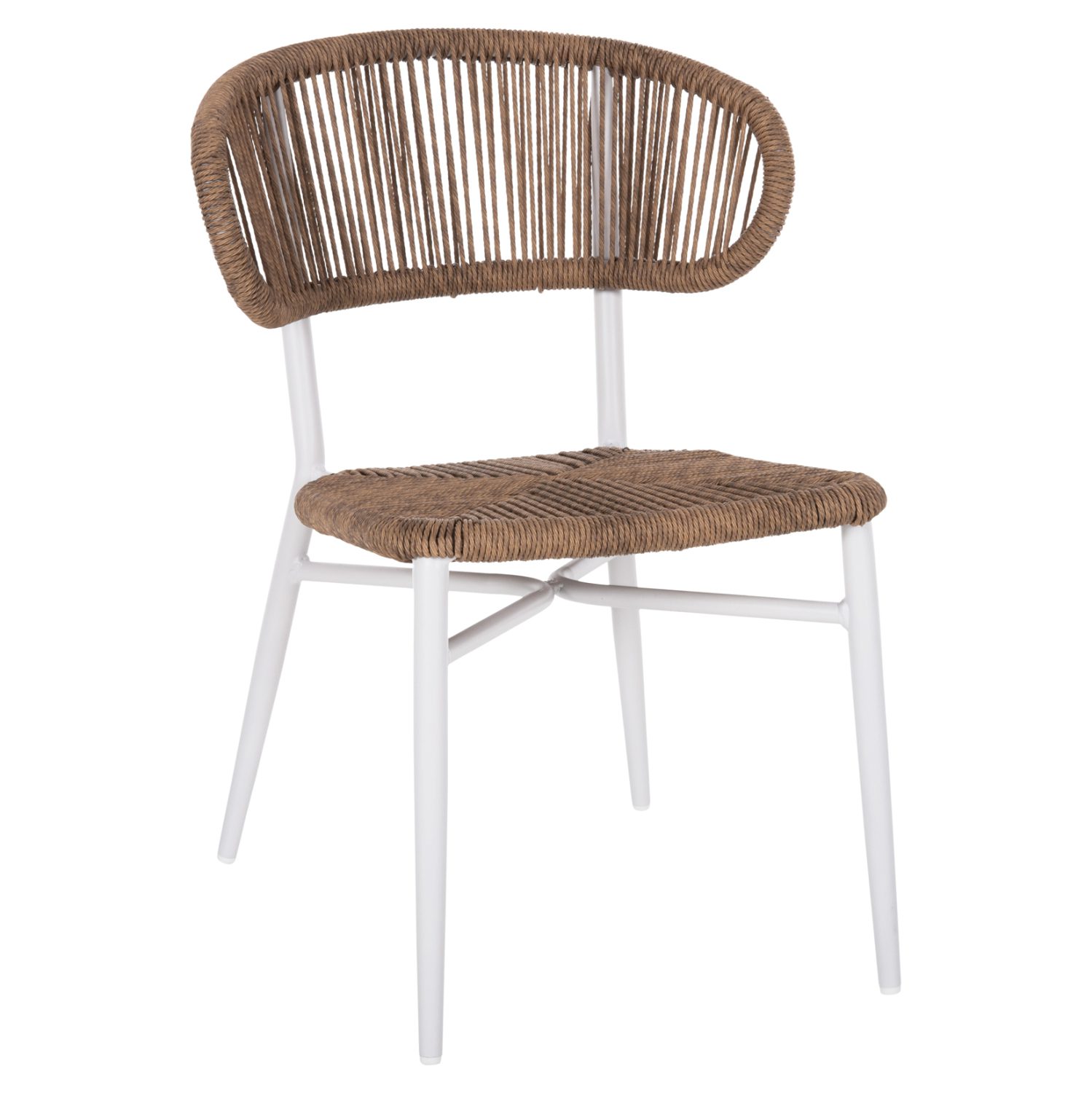 karekla-exchoroy-fb9604901-aloyminio-se ΚΑΡΕΚΛΑ ΕΞ.ΧΩΡΟΥ EULO HM6049.01 ΑΛΟΥΜΙΝΙΟ ΣΕ ΛΕΥΚΟ -ΣΥΝΘΕΤΙΚΟ RATTAN - Image 1