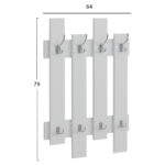 ΚΡΕΜΑΣΤΡΑ ΕΙΣΟΔΟΥ WESSON HM8940.11 ΜΕΛΑΜΙΝΗ ΣΕ ΛΕΥΚΟ 64x4x79Υεκ. - Image 2