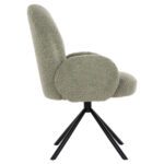 ΠΟΛΥΘΡΟΝΑ ΠΕΡΙΣΤΡΕΦ. WINON HM9778.08 OLIVE GREEN ΜΠΟΥΚΛΕ-ΜΑΥΡΟ ΜΕΤΑΛΛΟ 65x67x92Υ εκ. - Image 4
