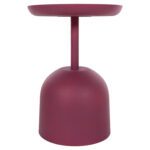 ΤΡΑΠΕΖΙ ΒΟΗΘΗΤΙΚΟ ΣΤΡΟΓΓΥΛΟ DELBEL HM4262.06 ΜΕΤΑΛΛΟ ΣΕ ΡΟΖ Φ36x49Υ εκ. - Image 3