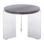 ΤΡΑΠΕΖΙ ΣΑΛΟΝΙΟΥ ACRYCON HM9780.01 MDF ME ΥΔΑΤΟΑΠΩΘΗΤΙΚΗ ΕΠΙΣΤΡΩΣΗ-ΑΚΡΥΛΙΚΑ ΠΟΔΙΑ Φ64x51Yεκ. - Image 3
