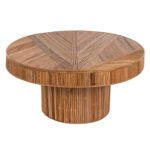 ΤΡΑΠΕΖΙ ΣΑΛΟΝΙΟΥ GATSBY ΣΤΡΟΓΓΥΛΟ HM9651 RATTAN ΧΡΩΜΑ ΦΥΣΙΚΟ Φ100x50Y εκ. - Image 3