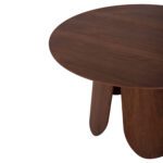 ΤΡΑΠΕΖΙ ΣΤΡΟΓΓΥΛΟ DENTY HM9612.02 MDF ΜΕ ΚΑΠΛΑΜΑ ΔΡΥΟΣ-ΧΡΩΜΑ ΚΑΡΥΔΙ Φ120x75Υεκ. - Image 4