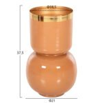 ΕΠΙΤΡΑΠΕΖΙΟ ΔΙΑΚΟΣΜΗΤΙΚΟ BAZO LINGON HM4233.09 ΜΕΤΑΛΛΟ ΣΟΜΟΝ-ΧΡΥΣΟ Φ21x37,5Υ - Image 2
