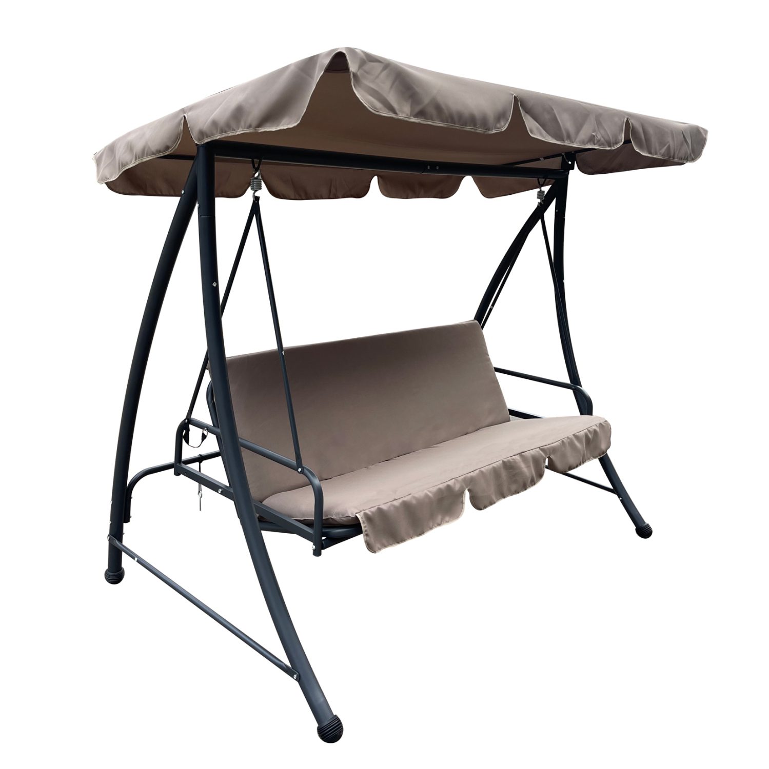 koynia-krebati-3thesia-fb9598002-metallo ΚΟΥΝΙΑ-ΚΡΕΒΑΤΙ 3ΘΕΣΙΑ LIKID HM5980.02 ΜΕΤΑΛΛΟ ΓΚΡΙ-ΥΦΑΣΜΑ ΚΑΦΕ 200x120x164Υεκ - Image 1