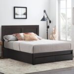 ΚΡΕΒΑΤΙ ΜΕΛΑΜΙΝΗΣ CAPRI HM599.11 ΜΕ 2ΣΥΡΤΑΡΙΑ-WENGE- ΓΙΑ ΣΤΡΩΜΑ 140x200εκ. - Image 2