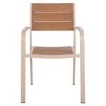 ΠΟΛΥΘΡΟΝΑ ΑΛΟΥΜΙΝΙΟΥ SAGA HM5127.04 ΣΑΜΠΑΝΙ ΜΕ POLYWOOD 55x52x86Yεκ. - Image 3