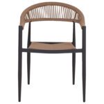 ΠΟΛΥΘΡΟΝΑ ΑΛΟΥΜΙΝΙΟΥ HM5854.02 ΑΝΘΡΑΚΙ PΕ RATTAN ΜΠΕΖ 55.5x58.5x78 εκ. - Image 3