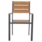 ΠΟΛΥΘΡΟΝΑ ΑΛΟΥΜΙΝΙΟΥ SAGA HM5981.03 ΑΝΘΡΑΚΙ-POLYWOOD ΣΕ ΦΥΣΙΚΟ 55x55x86Υεκ. - Image 3