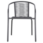 ΠΟΛΥΘΡΟΝΑ SWIFTER HM5969.01 ΜΕΤΑΛΛΟ ΓΚΡΙ-ΣΥΝΘ. RATTAN ΓΚΡΙ 54x61x75Υεκ. - Image 3