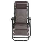 ΠΟΛΥΘΡΟΝΑ RELAX COMPANION HM5095.13 ΚΑΦΕ TEXTILENE-ΜΑΥΡΟ ΜΕΤΑΛΛΟ 67x145x110Υεκ. - Image 4