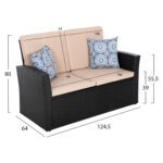 ΣΑΛΟΝΙ ΕΞ.ΧΩΡΟΥ 4ΤΜΧ THORE HM5978 ΣΥΝΘ. RATTAN ΑΝΘΡΑΚΙ-ΜΠΕΖ ΜΑΞΙΛΑΡΙΑ - Image 2