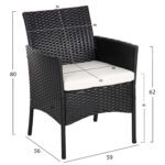 ΣΕΤ ΣΑΛΟΝΙ 4ΤΜΧ STASIA HM6089.04 ΣΥΝΘ.RATTAN ΜΑΥΡΟ-ΜΠΕΖ ΜΑΞΙΛΑΡΙΑ - Image 2