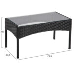 ΣΕΤ ΣΑΛΟΝΙ 4ΤΜΧ STASIA HM6089.10 ΣΥΝΘ.RATTAN ΜΑΥΡΟ-ΓΚΡΙ ΜΑΞΙΛΑΡΙΑ - Image 4
