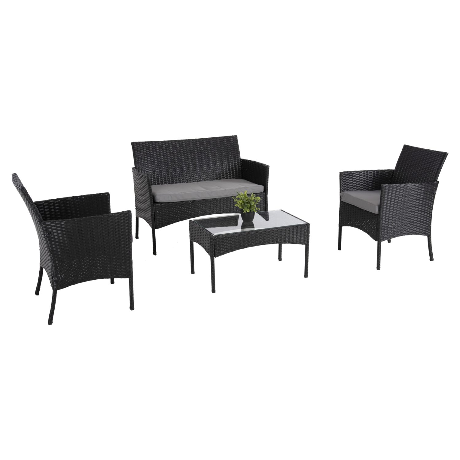 set-saloni-4tmch-fb9608910-synthrattan-m ΣΕΤ ΣΑΛΟΝΙ 4ΤΜΧ STASIA HM6089.10 ΣΥΝΘ.RATTAN ΜΑΥΡΟ-ΓΚΡΙ ΜΑΞΙΛΑΡΙΑ - Image 1