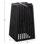 ΒΑΣΗ ΤΡΑΠΕΖΙΟΥ ΤΕΤΡΑΓΩΝΗ FRANTZ HM9460.12 ΞΥΛΟ MINDI ΣΕ ΜΑΥΡΟ 60x60x73Y εκ. - Image 2