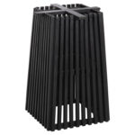 ΒΑΣΗ ΤΡΑΠΕΖΙΟΥ ΤΕΤΡΑΓΩΝΗ FRANTZ HM9460.12 ΞΥΛΟ MINDI ΣΕ ΜΑΥΡΟ 60x60x73Y εκ.