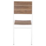 ΚΑΡΕΚΛΑ ΑΛΟΥΜΙΝΙΟΥ SAGA HM6063.01 ΛΕΥΚΗ ΜΕ POLYWOOD 46x52x86Υεκ. - Image 3