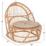 ΠΟΛΥΘΡΟΝΑ ENTROPY HM9840.01 RATTAN ΦΥΣΙΚΟ ΜΕ ΕΚΡΟΥ ΜΑΞΙΛΑΡΙ 80x97x85Υεκ. - Image 2