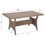 ΣΕΤ ΣΑΛΟΝΙ ΔΕΞΙΑ ΓΩΝΙΑ&ΤΡΑΠΕΖΙ CARSON HM6078.02 ΜΟΚΑ ΣΥΝΘ.RATTAN-ΜΑΞΙΛΑΡΙΑ-PS ΞΥΛΕΙΑ - Image 3