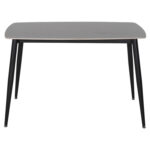 ΤΡΑΠΕΖΙ RAVEN HM9854.03 ΚΕΡΑΜΙΚΟ TOP ΓΚΡΙ ΜΑΡΜΑΡΟ-ΜΑΥΡΟ ΜΕΤΑΛΛΟ 117,5x67,5x76Υεκ. - Image 3