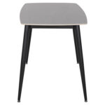 ΤΡΑΠΕΖΙ RAVEN HM9854.03 ΚΕΡΑΜΙΚΟ TOP ΓΚΡΙ ΜΑΡΜΑΡΟ-ΜΑΥΡΟ ΜΕΤΑΛΛΟ 117,5x67,5x76Υεκ. - Image 4