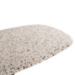 ΤΡΑΠΕΖΙ ΟΒΑΛ RODDEN HM11903.03 ΜΕ WERZALIT TERRAZZO-ΜΑΥΡΗ ΧΙΑΣΤΙ ΒΑΣΗ 146x94x75Υεκ - Image 4